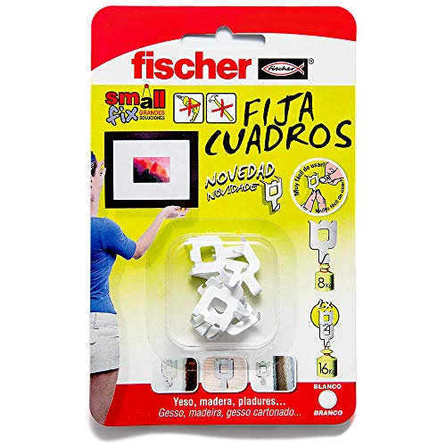 fischer 522206 fija cuadros sin agujeros, Blanco