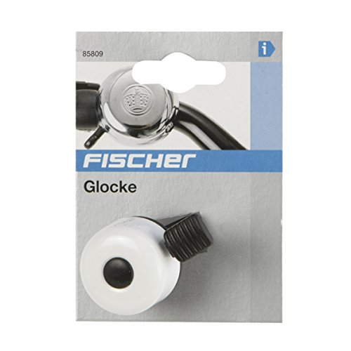 Fischer Mini Timbre para Bicicleta, Unisex Adulto, Blanco, Talla única Fischer Mini Timbre para Bicicleta, Unisex Adulto, Blanco, Talla única