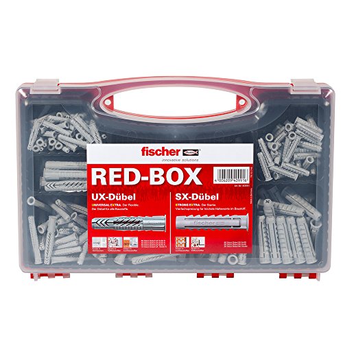 fischer Sx/UX/ (Maletín de 290 Tacos), 40991, Gris, Caja grande fischer Sx/UX/ (Maletín de 290 Tacos), 40991, Gris, Caja grande