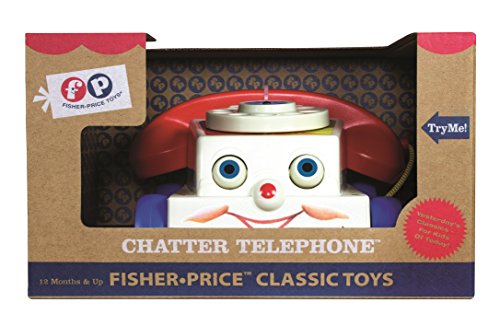 Fisher-Price 1694 - Teléfono de Juguete con Cuerda para Tirar