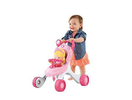 Fisher-Price CGN65 - Caminante musical de paseo para muñecas (no incluida)