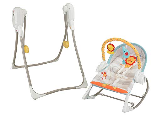 Fisher-Price Columpio hamaca 3 en 1, para bebé recién nacido (Mattel BFH07)