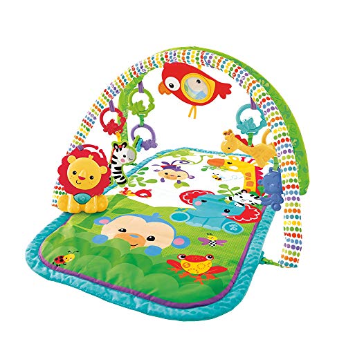 Fisher-Price - Gimnasio Musical Animalitos De La Selva, Manta De Juego Bebé (Mattel Gxc36), Embalaje sostenible Fisher-Price - Gimnasio Musical Animalitos De La Selva, Manta De Juego Bebé (Mattel Gxc36), Embalaje sostenible