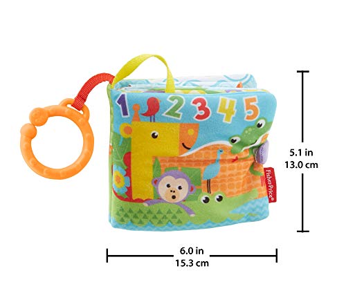 Fisher-Price Libro activity bebé, juguete para bebé recién nacido (Mattel FGJ40)
