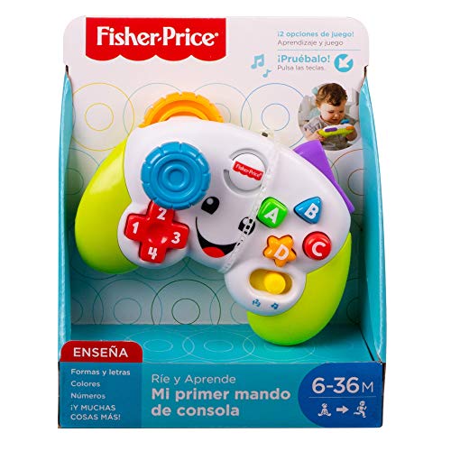 Fisher-Price Mi primer mando de consola, juguete de aprendizaje para bebé +6 meses (Mattel FWG17)