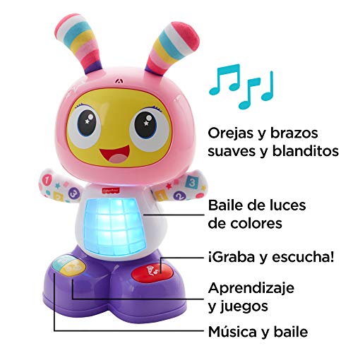 Fisher-Price - Robot interactivo Robita - color rosa y morado - juguetes educativos - (Mattel FBC99) Fisher-Price - Robot interactivo Robita - color rosa y morado - juguetes educativos - (Mattel FBC99)