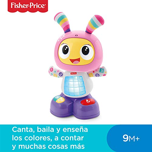 Fisher-Price - Robot interactivo Robita - color rosa y morado - juguetes educativos - (Mattel FBC99)