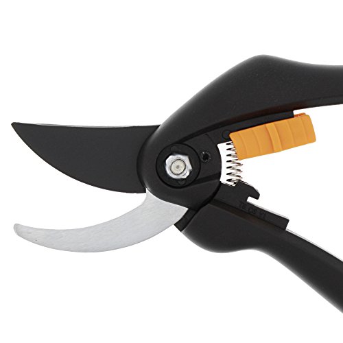 Fiskars Tijeras de podar, Cuchilla bypass, Ø de corte: 2,2 cm, Negro/Naranja, 1000567