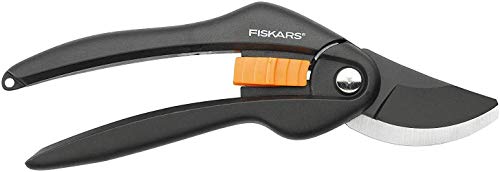 Fiskars Tijeras de podar, Cuchilla bypass, Ø de corte: 2,2 cm, Negro/Naranja, 1000567 Fiskars Tijeras de podar, Cuchilla bypass, Ø de corte: 2,2 cm, Negro/Naranja, 1000567