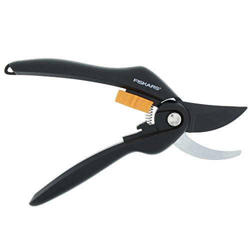 Fiskars Tijeras de podar, Cuchilla bypass, Ø de corte: 2,2 cm, Negro/Naranja, 1000567 Fiskars Tijeras de podar, Cuchilla bypass, Ø de corte: 2,2 cm, Negro/Naranja, 1000567