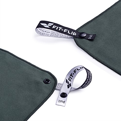 Fit-Flip Toallas Microfibra – 15 Colores, 6 tamaños – Ultraligera y compacta – Toalla Microfibra Grande Toalla Playa Microfibra y Toalla Deporte Gimnasio (2X 40x80cm + 1 Bolsa, Gris Oscuro) Fit-Flip Toallas Microfibra – 15 Colores, 6 tamaños – Ultraligera y compacta – Toalla Microfibra Grande Toalla Playa Microfibra y Toalla Deporte Gimnasio (2X 40x80cm + 1 Bolsa, Gris Oscuro)