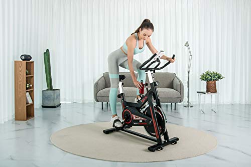 FIT-FORCE Bici Spinning XGT709 con Volante de inercia de 24kg Negro