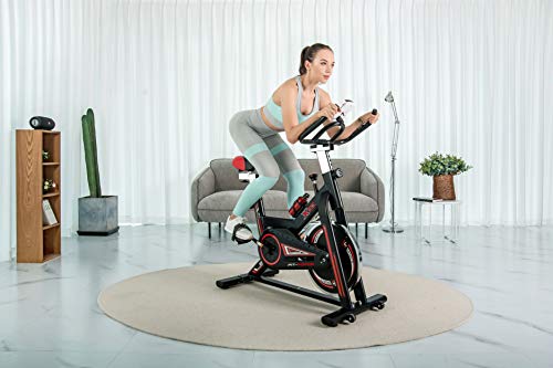 FIT-FORCE Bici Spinning XGT709 con Volante de inercia de 24kg Negro