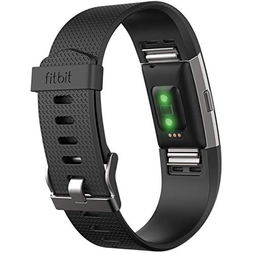 Fitbit Charge 2 Pulsera de Actividad física y Ritmo cardiaco, Unisex, Negro, S