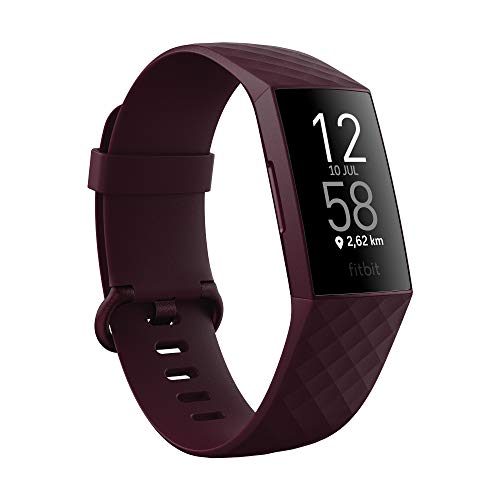 Fitbit Charge 4 Pulsera de actividad premium con GPS integrado, sumergible hasta 50m y 7 dias de batería, Morado (Ciruela) Fitbit Charge 4 Pulsera de actividad premium con GPS integrado, sumergible hasta 50m y 7 dias de batería, Morado (Ciruela)