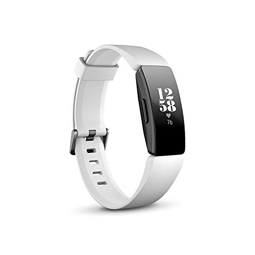 Fitbit Inspire HR, Pulsera de salud y actividad física con ritmo cardiaco, Blanco/Negro