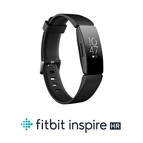 Fitbit Inspire HR, Pulsera de salud y actividad física con ritmo cardiaco, Negro