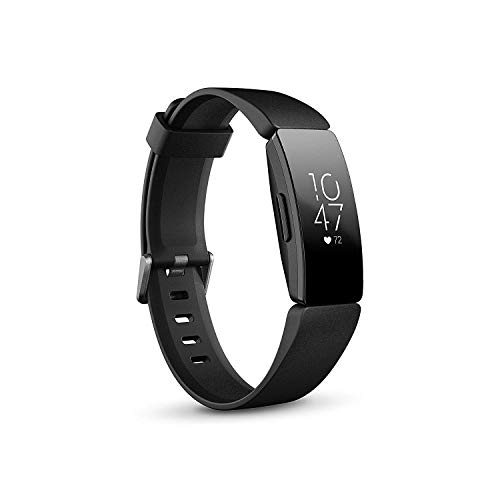 Fitbit Inspire HR, Pulsera de salud y actividad física con ritmo cardiaco, Negro
