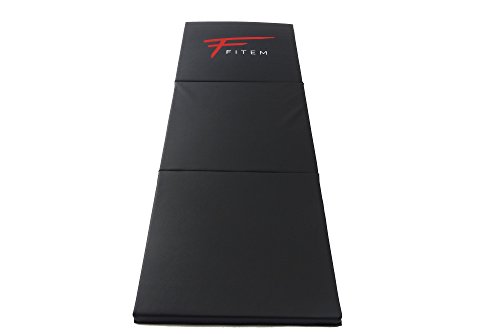 Fitem Colchoneta Plegable de gimnasia , gruesa, de gama alta - 180 x 60 x 4 cm - para gimnasio, yoga, artes marciales mixtas, deporte, gimnasia, fitness, pilates o musculación Fitem Colchoneta Plegable de gimnasia , gruesa, de gama alta - 180 x 60 x 4 cm - para gimnasio, yoga, artes marciales mixtas, deporte, gimnasia, fitness, pilates o musculación