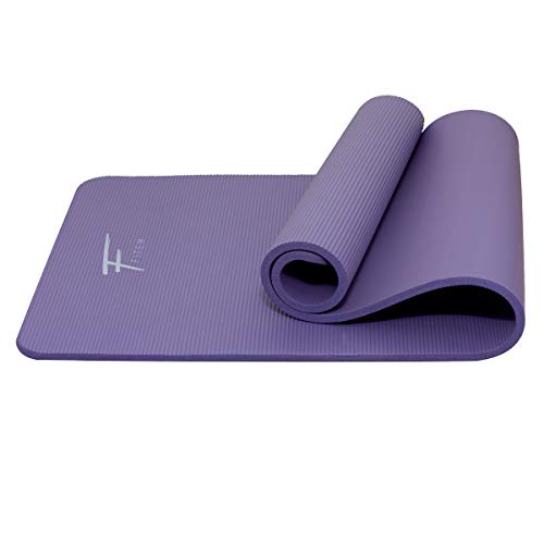 Fitem Colchoneta Ultragruesa de Espuma Cómoda Alta Densidad NBR - 183 x 60 x 1,5 cm o 1 cm - Para Gimnasia - Yoga - Deportes - Fitness - Pilates - Entrenamiento de Fuerza - Correa de Transporte Incluida