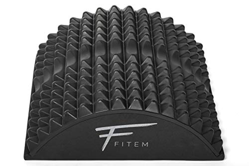 Fitem - Dispositivo curvado para enderezar la espalda y las lumbares, corrector de postura con puntos gatillo que ayuda a la descompresión vertebral, masajea la espalda Fitem - Dispositivo curvado para enderezar la espalda y las lumbares, corrector de postura con puntos gatillo que ayuda a la descompresión vertebral, masajea la espalda