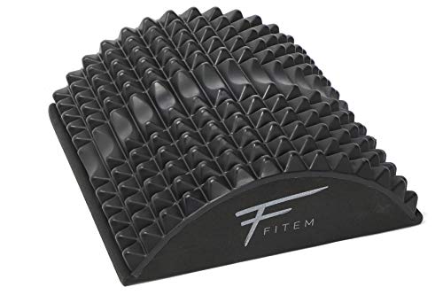 Fitem - Dispositivo curvado para enderezar la espalda y las lumbares, corrector de postura con puntos gatillo que ayuda a la descompresión vertebral, masajea la espalda Fitem - Dispositivo curvado para enderezar la espalda y las lumbares, corrector de postura con puntos gatillo que ayuda a la descompresión vertebral, masajea la espalda