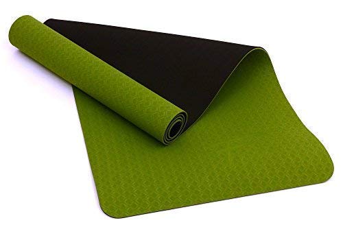 Fitem – Esterilla de Gimnasia y Yoga de TPE – Eco Natura – Reversible, Antideslizante y respetuosa con el Medio Ambiente – 183 x 61 x 0,6 cm