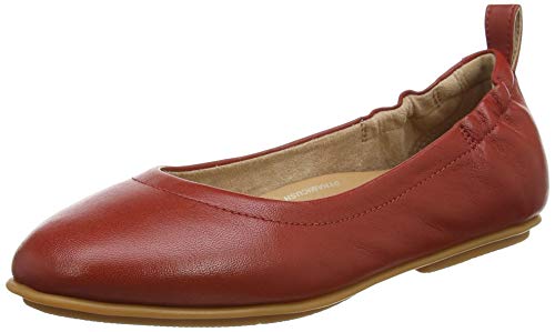 Fitflop Q74-475, Zapatos Tipo Ballet Mujer, Rojo Ladrillo, 39 EU