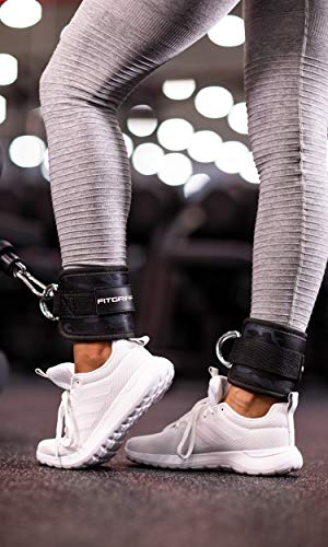 FitgriffÂź Correas para los pies V1 (acolchadas) para entrenamiento de fitness con cable, (2 unidades) correas de tobillo para hombres y mujeres, Camo-Black FitgriffÂź Correas para los pies V1 (acolchadas) para entrenamiento de fitness con cable, (2 unidades) correas de tobillo para hombres y mujeres, Camo-Black