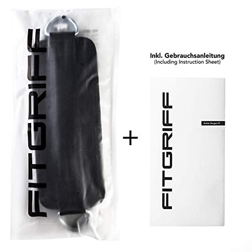 FitgriffÂź Correas para los pies V1 (acolchadas) para entrenamiento de fitness con cable, (2 unidades) correas de tobillo para hombres y mujeres, Camo-Black FitgriffÂź Correas para los pies V1 (acolchadas) para entrenamiento de fitness con cable, (2 unidades) correas de tobillo para hombres y mujeres, Camo-Black