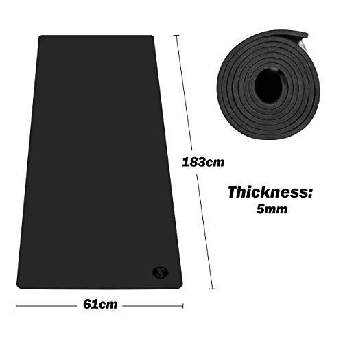 Fitindoor Minimalista Esterilla Yoga Antideslizante Caucho Natural Alfombrilla de Yoga Esterilla Pilates Esterilla Deporte 183cm x 61cm 5mm Fitindoor Minimalista Esterilla Yoga Antideslizante Caucho Natural Alfombrilla de Yoga Esterilla Pilates Esterilla Deporte 183cm x 61cm 5mm