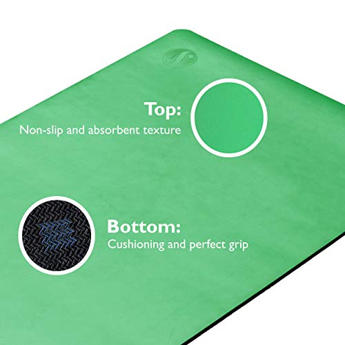 Fitindoor Oxygen Esterilla Yoga Antideslizante Caucho Natural Alfombrilla de Yoga Esterilla Pilates Esterilla Deporte 183cm x 61cm 4mm Fitindoor Oxygen Esterilla Yoga Antideslizante Caucho Natural Alfombrilla de Yoga Esterilla Pilates Esterilla Deporte 183cm x 61cm 4mm