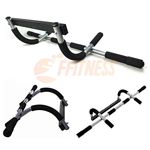 Fitness, FFITNESS Door Gym Steel Unisex Adulto, Negro-Silver, Talla Única