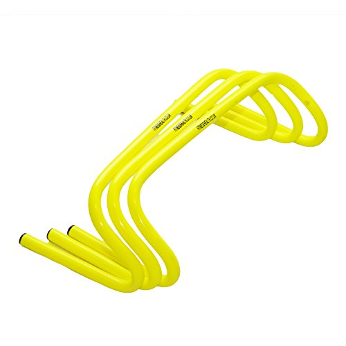 Fitness Health FH - Juego de 3 barreras para entrenamiento de velocidad de 15,24 cm, para entrenamiento de fútbol, rugby, saltos Fitness Health FH - Juego de 3 barreras para entrenamiento de velocidad de 15,24 cm, para entrenamiento de fútbol, rugby, saltos