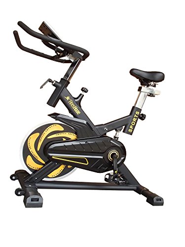 Fitness House Bestia Sports Pro - Bicicleta de Ciclo Indoor, Adultos Unisex, Negro/Oro, M-L