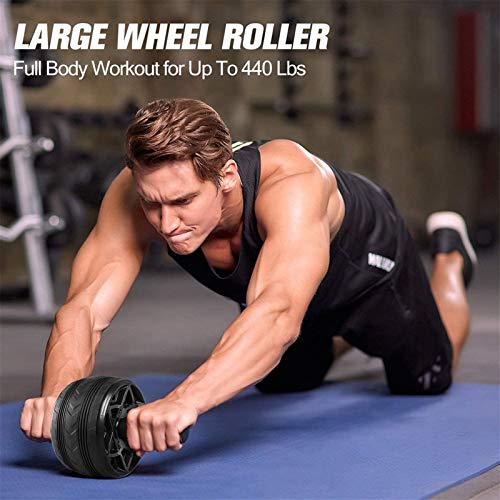 Fitness MaciensAm Roller Power Wheels Machine Push Up Bar Skipping Salto Cuerda Casa Inicio Gimnasio y Ejercicio Equipo de Entrenamiento Abdominal Entrenador de músculos (Color : Clear)