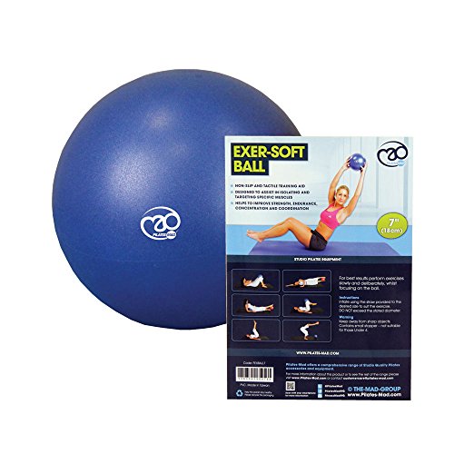 Fitness Mad Pelota, Pilates-Mad 7 Zoll Exer-Soft-Ball, Multicolor, 7 Inch
