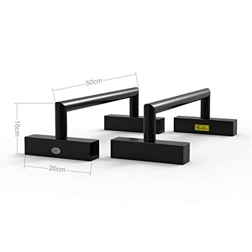 Fitness Parallette Dip Bars - Estación De Inmersión De Acero, Barras De Empuje De Acero En Forma De H, Soporte Elástico para Calistenia, Soporte De Manos para Ejercicio De Peso Corporal, Cardio