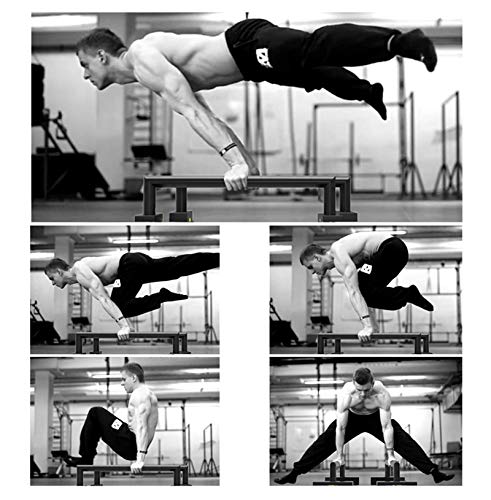 Fitness Parallette Dip Bars - Estación De Inmersión De Acero, Barras De Empuje De Acero En Forma De H, Soporte Elástico para Calistenia, Soporte De Manos para Ejercicio De Peso Corporal, Cardio Fitness Parallette Dip Bars - Estación De Inmersión De Acero, Barras De Empuje De Acero En Forma De H, Soporte Elástico para Calistenia, Soporte De Manos para Ejercicio De Peso Corporal, Cardio