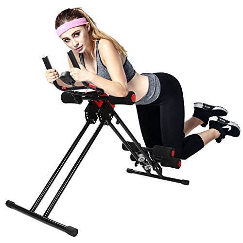 Fitness Pedal Bicicleta de Ejercicios Entrenador Rail Cruncher Abdominal Roller Coaster Abdominal Máquina Equipo de Ciclismo Indoor Inicio HWC