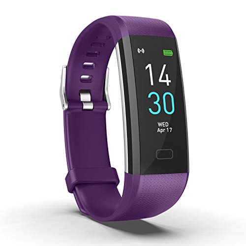 Fitness Pulsera de Actividad Reloj Inteligente Impermeable IP68 con Pantalla Color, Pulsera Inteligente Pulsómetro, Cronómetros, Monitor de Sueño Podómetro GPS Reloj Deportivo Mujeres Hombres Niños