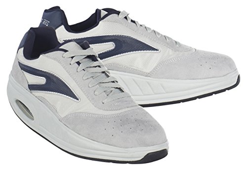 Fitness Step 050002307201086, Zapatillas tonificadoras Hombre, Gris/Azul, 44 EU Fitness Step 050002307201086, Zapatillas tonificadoras Hombre, Gris/Azul, 44 EU