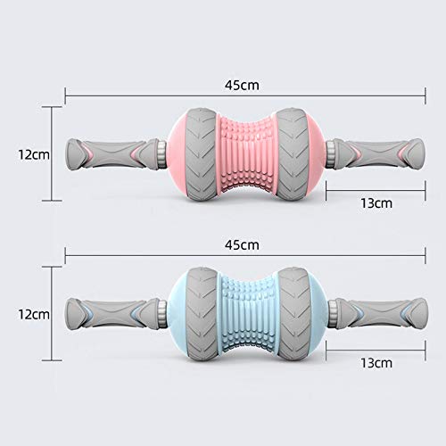 Fitness Supino Abdominal Rueda - Rueda silenciosa Doble Inicio del músculo abdominal Piernas Artefacto belleza del masaje de la cintura Abdomen flacos Fitness Equipment Entrenamiento muscular abdomina