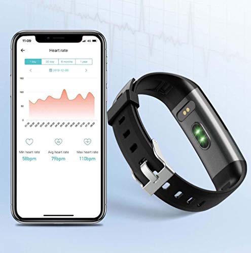 Fitness Tracker 0.96 Pulgadas Smart Watch Impermeable Activity Tracker Watch Sleep Monitor Smartwatch con Llamada SMS Recordatorio Reloj Despertador Hombres Wome Regalos-Azul