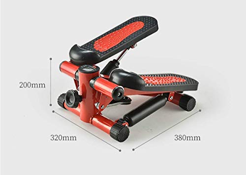 Fitness twist stepper, máquina de adelgazamiento femenina, equipo de fitness multifuncional escalonado con potentes bandas de entrenamiento de resistencia de brazo de empuje hidráulico doble, para e