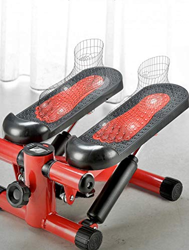 Fitness twist stepper, máquina de adelgazamiento femenina, equipo de fitness multifuncional escalonado con potentes bandas de entrenamiento de resistencia de brazo de empuje hidráulico doble, para e Fitness twist stepper, máquina de adelgazamiento femenina, equipo de fitness multifuncional escalonado con potentes bandas de entrenamiento de resistencia de brazo de empuje hidráulico doble, para e