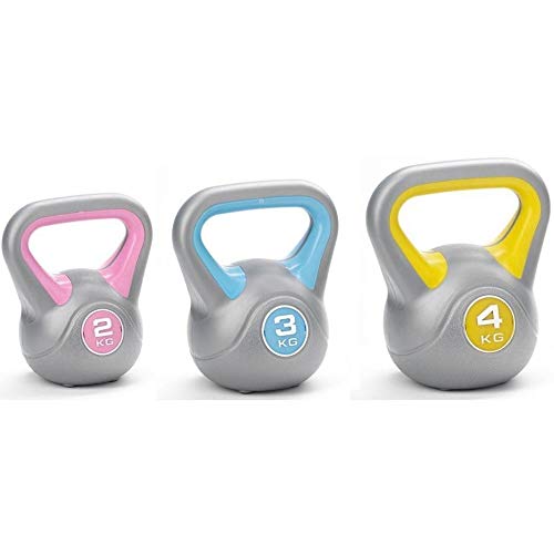 Fitness York - Juego de pesas rusas de vinilo (2,3,4 kg) Fitness York - Juego de pesas rusas de vinilo (2,3,4 kg)