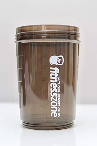 FITNESS ZONE | Shaker 650 ml Libre de BPA | Bottle Cocktail Multiusos Para Batidos, Proteínas u Otras Bebidas | Tapón Anti-Apertura | Coctelera y Mezcladora con Compartimentos y Rejilla de Acero
