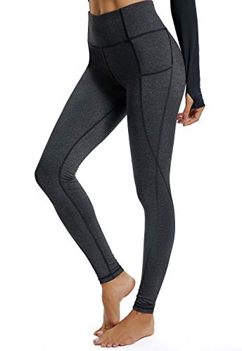 FITTOO Mallas Leggings Mujer Pantalones Deportivos Yoga Alta Cintura Elásticos Transpirables Negro S
