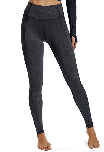 FITTOO Mallas Leggings Mujer Pantalones Deportivos Yoga Alta Cintura Elásticos Transpirables Negro S